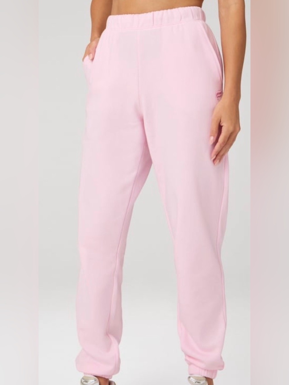 Fabletics Cozy Fleece Go-To Sweatpants Soft Pink Women’s Size Medium Tall